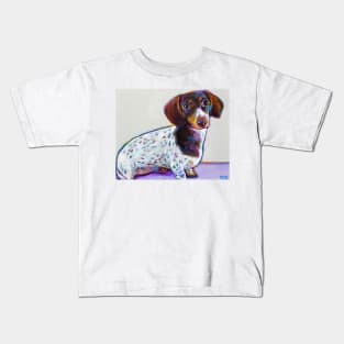 Buttercup the Adorable Dachshund by Robert Phelps Kids T-Shirt